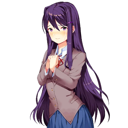 🥲 Стикер «Yuri Doki Doki literature club» для Telegram