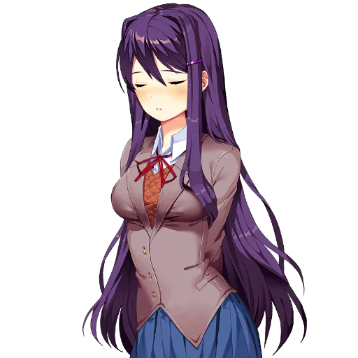 😔 Стикер «Yuri Doki Doki literature club» для Telegram