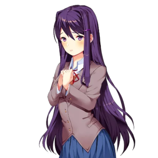 😕 Стикер «Yuri Doki Doki literature club» для Telegram