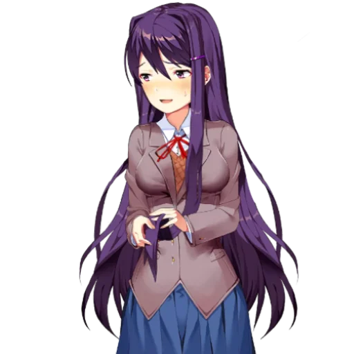 😅 Стикер «Yuri Doki Doki literature club» для Telegram