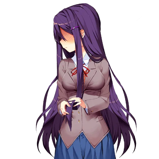 🥺 Стикер «Yuri Doki Doki literature club» для Telegram