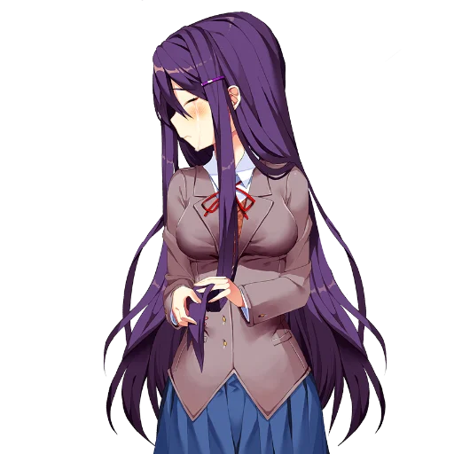 😭 Стикер «Yuri Doki Doki literature club» для Telegram
