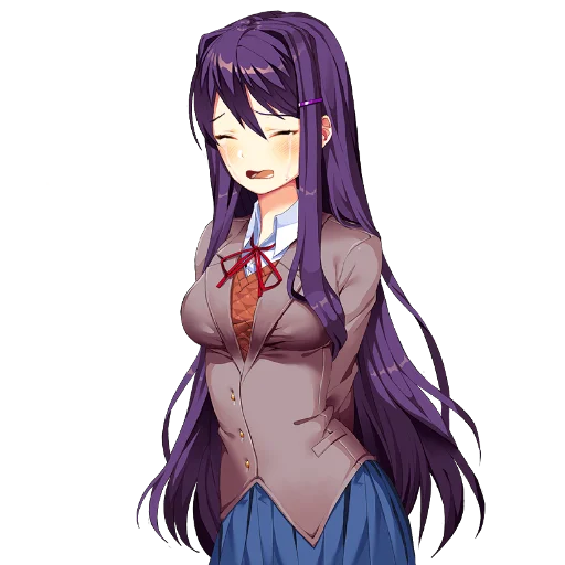 😭 Стикер «Yuri Doki Doki literature club» для Telegram