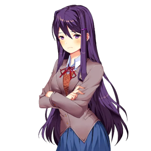 👺 Стикер «Yuri Doki Doki literature club» для Telegram