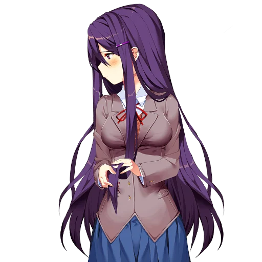 😶 Стикер «Yuri Doki Doki literature club» для Telegram