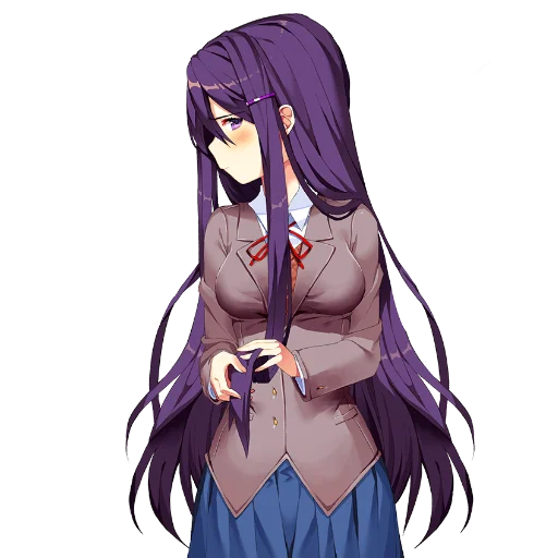 😒 Стикер «Yuri Doki Doki literature club» для Telegram