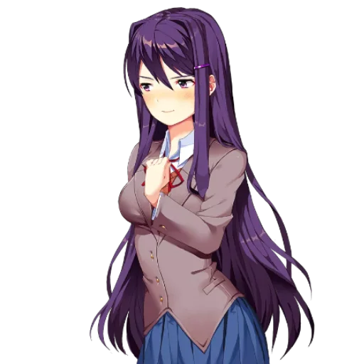 👺 Стикер «Yuri Doki Doki literature club» для Telegram