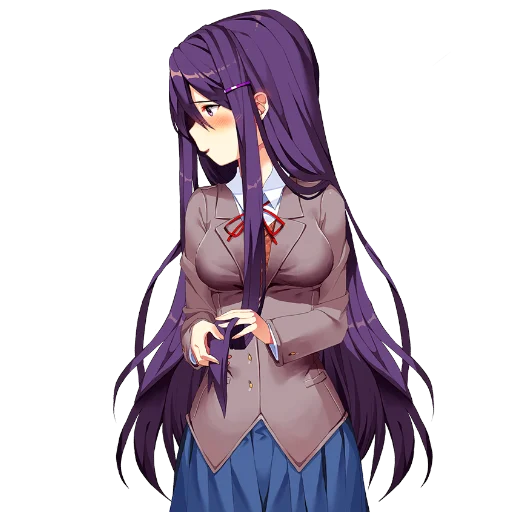 😊 Стикер «Yuri Doki Doki literature club» для Telegram