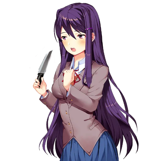 🔪 Стикер «Yuri Doki Doki literature club» для Telegram