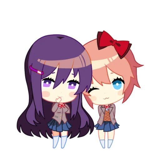 💖 Стикер «Yuri Doki Doki literature club» для Telegram