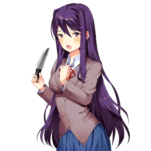 🔪 Стикер «Yuri Doki Doki literature club» для Telegram