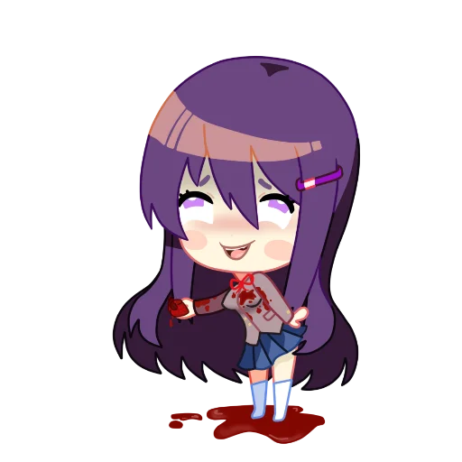 🔪 Стикер «Yuri Doki Doki literature club» для Telegram