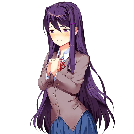 😌 Стикер «Yuri Doki Doki literature club» для Telegram