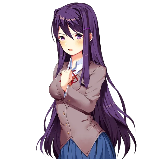 😠 Стикер «Yuri Doki Doki literature club» для Telegram