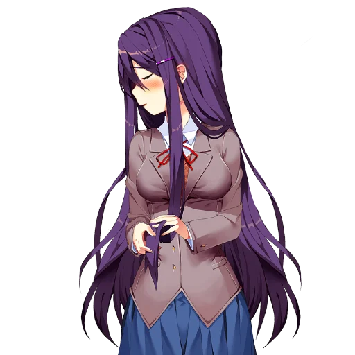 😌 Стикер «Yuri Doki Doki literature club» для Telegram