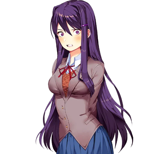 😡 Стикер «Yuri Doki Doki literature club» для Telegram
