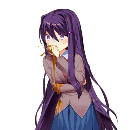 😵 Стикер «Yuri Doki Doki literature club» для Telegram