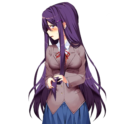 😓 Стикер «Yuri Doki Doki literature club» для Telegram