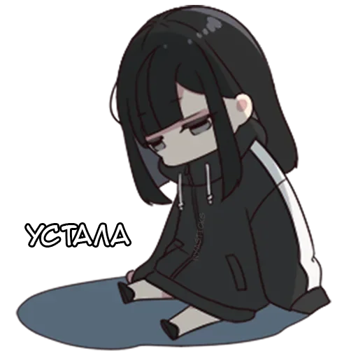 😩 Стикер «Юрудура-тян ч.2» для Telegram