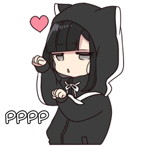 😼 Стикер «Юрудура-тян ч.2» для Telegram