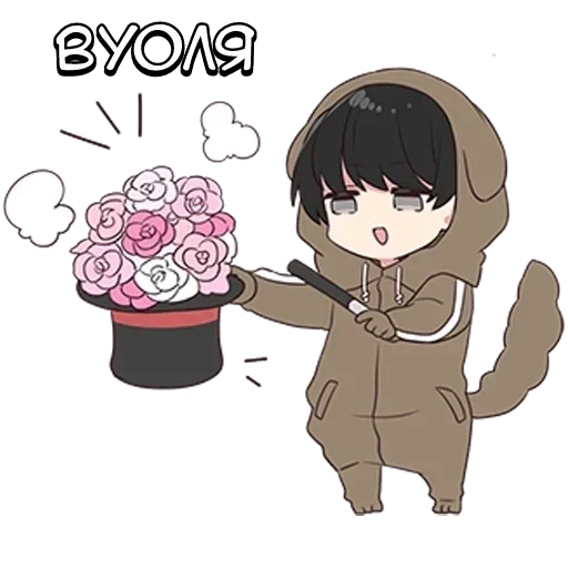 🌟 Стикер «Юрудара-кун ч.1» для Telegram