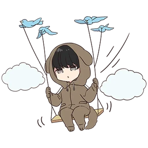 🌟 Стикер «Юрудара-кун ч.1» для Telegram