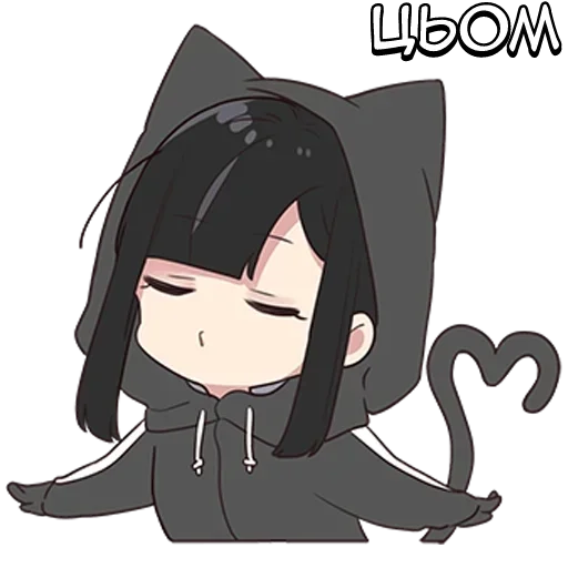 🌟 Стикер «Юрудара-тян ч.1» для Telegram
