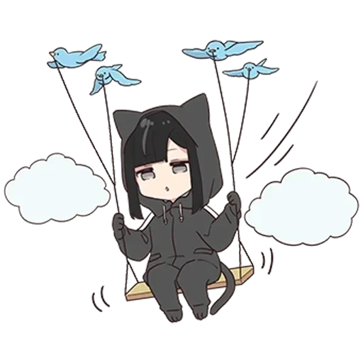 🌟 Стикер «Юрудара-тян ч.1» для Telegram