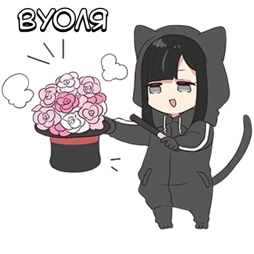 🌟 Стикер «Юрудара-тян ч.1» для Telegram