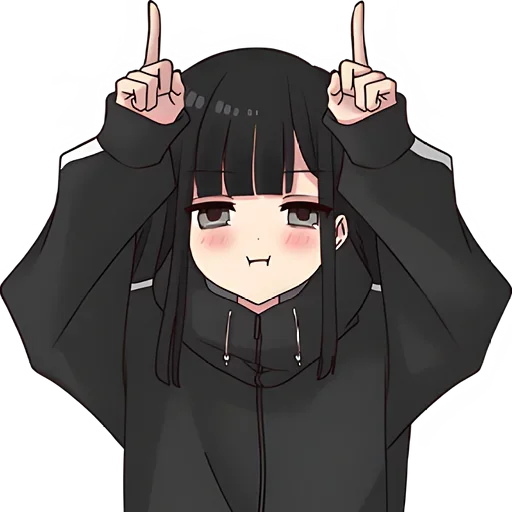 😈 Стикер «Юрудура Тян и Кун» для Telegram