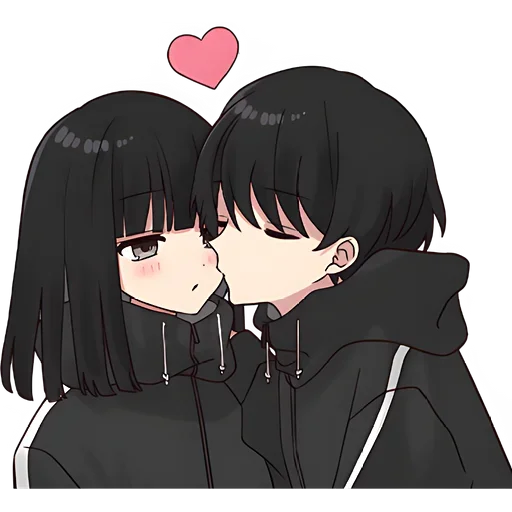 💋 Стикер «Юрудура Тян и Кун» для Telegram