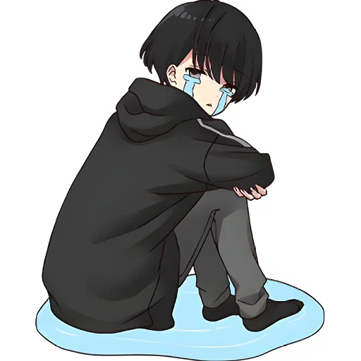 😭 Стикер «Юрудура Тян и Кун» для Telegram