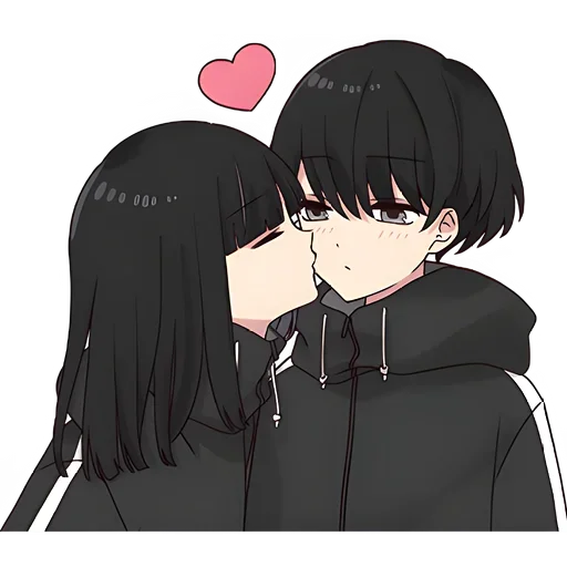 💋 Стикер «Юрудура Тян и Кун» для Telegram