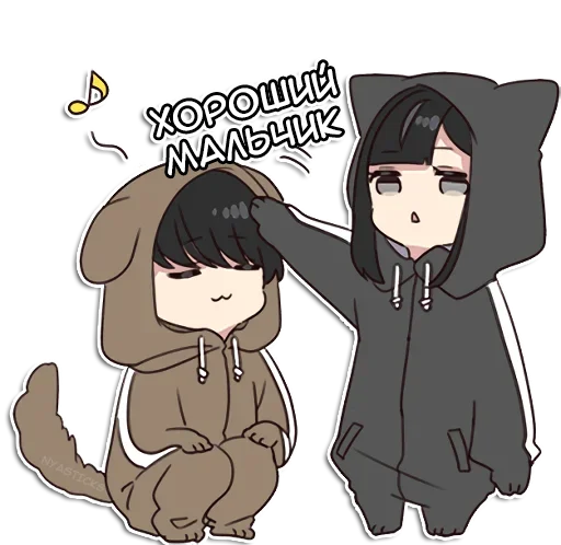 😈 Стикер «Юрудура-тян 2» для Telegram