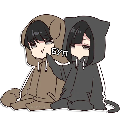 🙂 Стикер «Юрудура-тян 2» для Telegram
