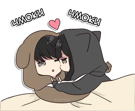 😚 Стикер «Юрудура-тян 2» для Telegram