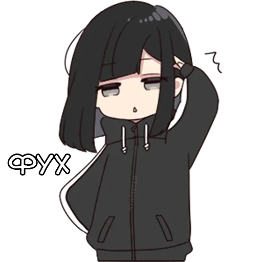 😤 Стикер «Юрудура-тян» для Telegram