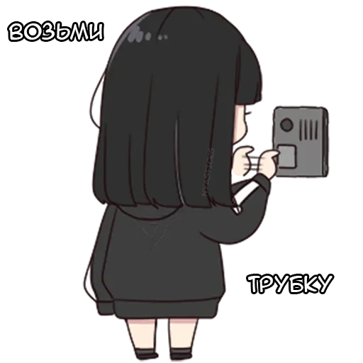 🤙 Стикер «Юрудура-тян» для Telegram