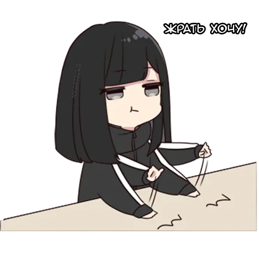 🍽 Стикер «Юрудура-тян» для Telegram