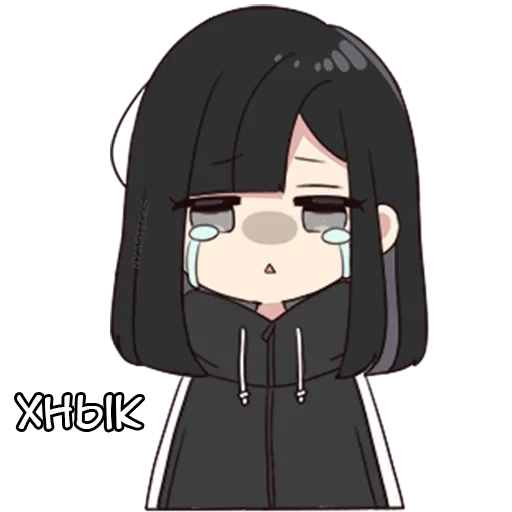 😔 Стикер «Юрудура-тян» для Telegram
