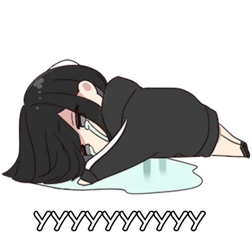 😔 Стикер «Юрудура-тян» для Telegram