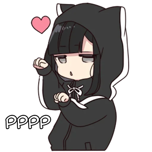 😼 Стикер «Юрудура-тян» для Telegram
