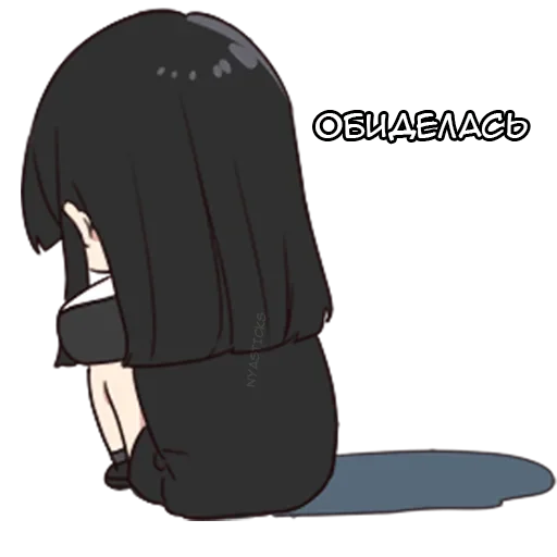 😣 Стикер «Юрудура-тян» для Telegram