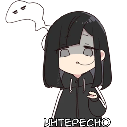 🤔 Стикер «Юрудура-тян» для Telegram