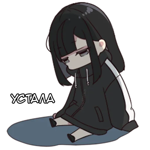 😩 Стикер «Юрудура-тян» для Telegram