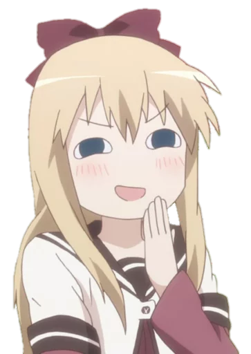 😆 Стикер «Yuru Yuri» для Telegram