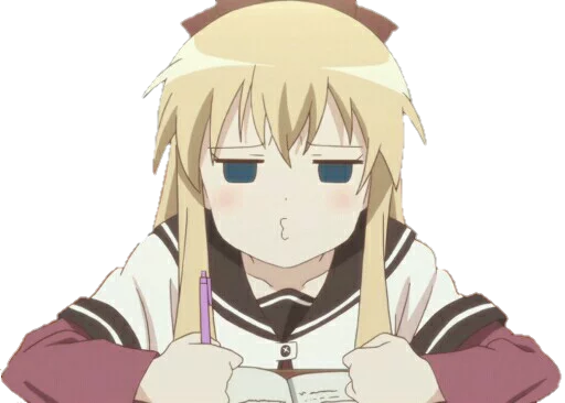 😕 Стикер «Yuru Yuri» для Telegram