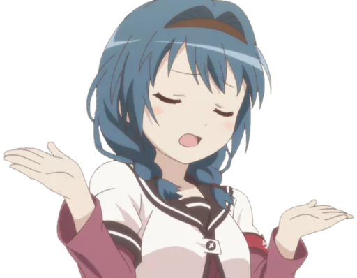 👐 Стикер «Yuru Yuri» для Telegram
