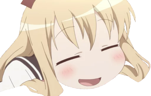 😚 Стикер «Yuru Yuri» для Telegram