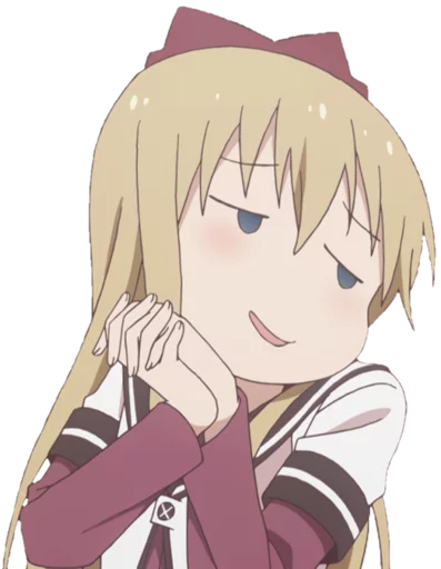 🙏 Стикер «Yuru Yuri» для Telegram